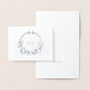 Tarjeta Con Relieve Metalizado Stationery