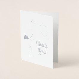 Tarjeta Con Relieve Metalizado Stork Baby Shower Green Spring