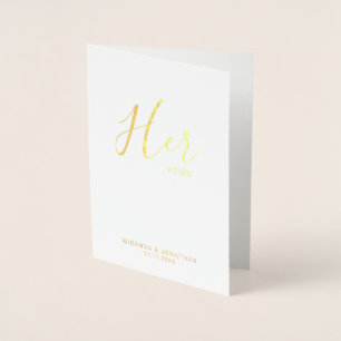 Tarjeta Con Relieve Metalizado "Sus votos", promete elegante Boda de Relieve meta