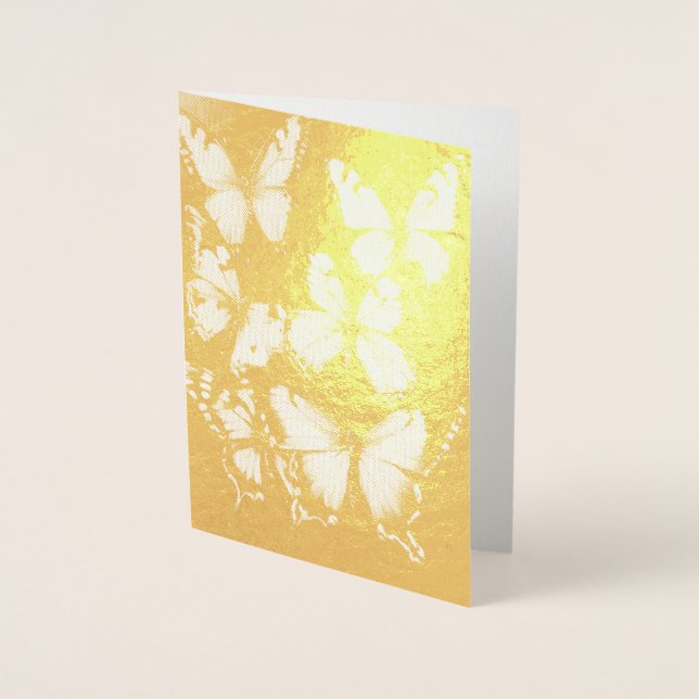 Tarjeta Con Relieve Metalizado Tamaño: estándar (5"x7") Deslumbramiento y deleite (Anverso)