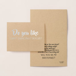 Tarjeta Con Relieve Metalizado ¿También Te Gusta - Divertida Propuesta De La Novi