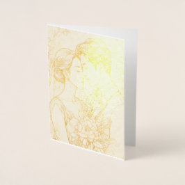 Tarjeta Con Relieve Metalizado Tarjeta Boda de Relieve metalizado personalizada