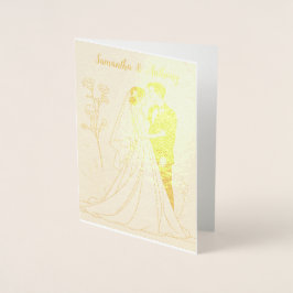 Tarjeta Con Relieve Metalizado Tarjeta Boda de Relieve metalizado personalizada