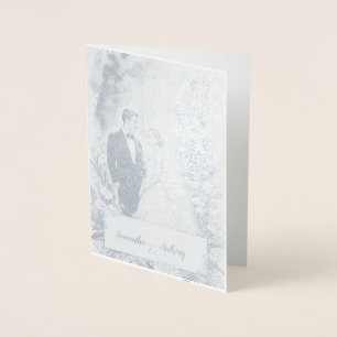 Tarjeta Con Relieve Metalizado Tarjeta Boda de Relieve metalizado personalizada