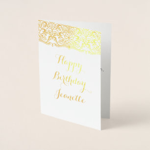 Tarjeta Con Relieve Metalizado Tarjeta de cumpleaños de Relieve metalizado, tarje