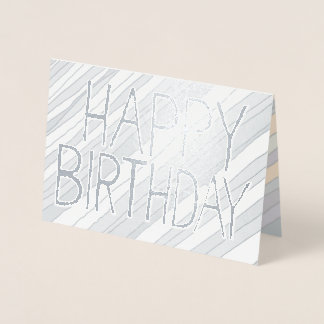 Tarjeta Con Relieve Metalizado Tarjeta de cumpleaños feliz de Relieve metalizado 