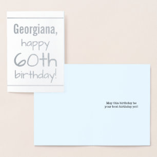 Tarjeta Con Relieve Metalizado Tarjeta de felicitación mínima por Relieve metaliz