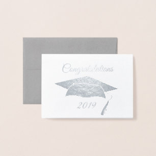 Tarjeta Con Relieve Metalizado Tarjeta de graduación de Relieve metalizado