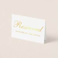 Tarjeta de mesa especial de Relieve metalizado dor