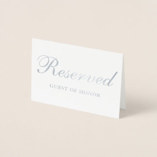 Tarjeta Con Relieve Metalizado Tarjeta de mesa especial de Relieve metalizado pla