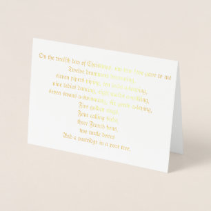 Tarjeta Con Relieve Metalizado Tarjeta de Navidades de Relieve metalizado de letr