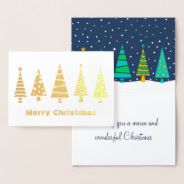 Tarjeta Con Relieve Metalizado Tarjeta de Navidades del Relieve metalizado de los