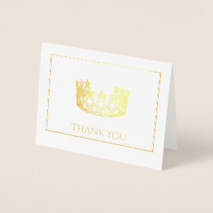 Tarjeta Con Relieve Metalizado Tarjeta de nota de la corona de Relieve metalizado