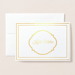 Tarjeta Con Relieve Metalizado Tarjeta de nota de Relieve metalizado de nombre pe