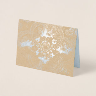 Tarjeta Con Relieve Metalizado Tarjeta de nota de Relieve metalizado plateado "Ar