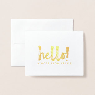Tarjeta Con Relieve Metalizado Tarjeta de nota personalizada Relieve metalizado d
