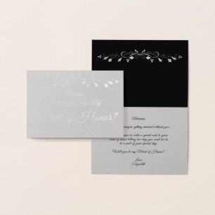 Tarjeta Con Relieve Metalizado Tarjeta de propuesta de Relieve metalizado platead