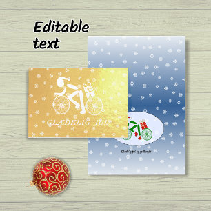 Tarjeta Con Relieve Metalizado Tarjeta de Relieve metalizado danesa para ciclista
