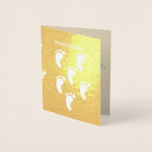 Tarjeta de Relieve metalizado de bienvenida