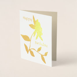 Tarjeta Con Relieve Metalizado Tarjeta de Relieve metalizado de cumpleaños