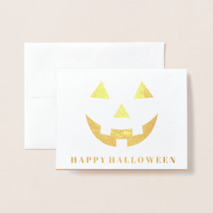 Tarjeta Con Relieve Metalizado Tarjeta de Relieve metalizado de Halloween