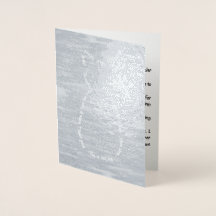 Tarjeta de Relieve metalizado de historias de gato