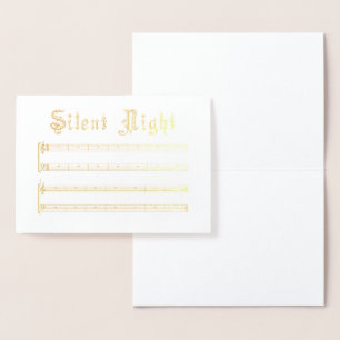 Tarjeta Con Relieve Metalizado Tarjeta de Relieve metalizado de noche silenciosa