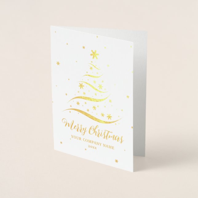 Tarjeta Con Relieve Metalizado Tarjeta de Relieve metalizado de Seasons Greetings (Anverso)