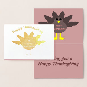 Tarjeta Con Relieve Metalizado Tarjeta de Relieve metalizado de Turquía desplumad