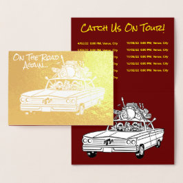 Tarjeta Con Relieve Metalizado Tarjeta de Relieve metalizado De Vuelta Al Camino