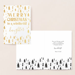 Tarjeta Con Relieve Metalizado Tarjeta de Relieve metalizado dorado Daughter Merr