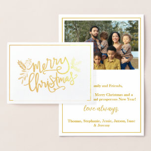 Tarjeta Con Relieve Metalizado Tarjeta de Relieve metalizado dorado de fotos de l