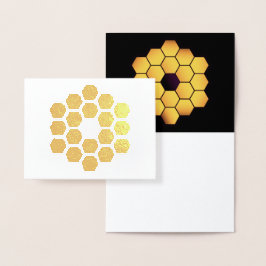 Tarjeta Con Relieve Metalizado Tarjeta de Relieve metalizado dorado del telescopi