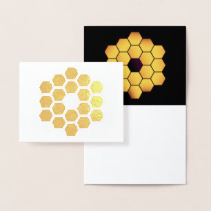 Tarjeta Con Relieve Metalizado Tarjeta de Relieve metalizado dorado del telescopi