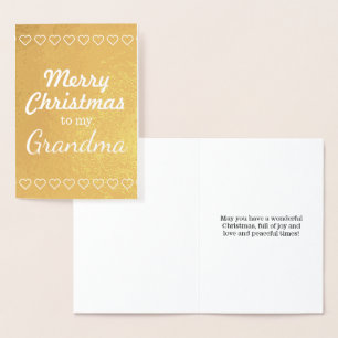 Tarjeta Con Relieve Metalizado Tarjeta de Relieve metalizado dorado "Feliz Navida