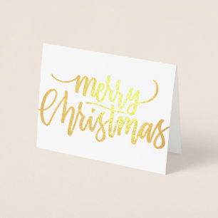 Tarjeta Con Relieve Metalizado Tarjeta de Relieve metalizado navideño de Feliz