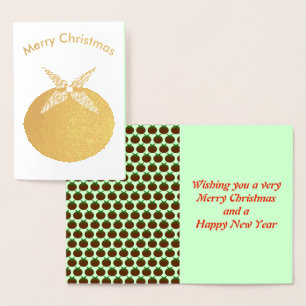 Tarjeta Con Relieve Metalizado Tarjeta de Relieve metalizado para navidades Puddi