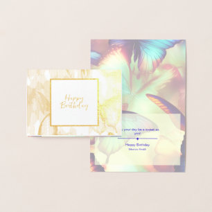 Tarjeta Con Relieve Metalizado Tarjeta de Relieve metalizado personalizada Butter