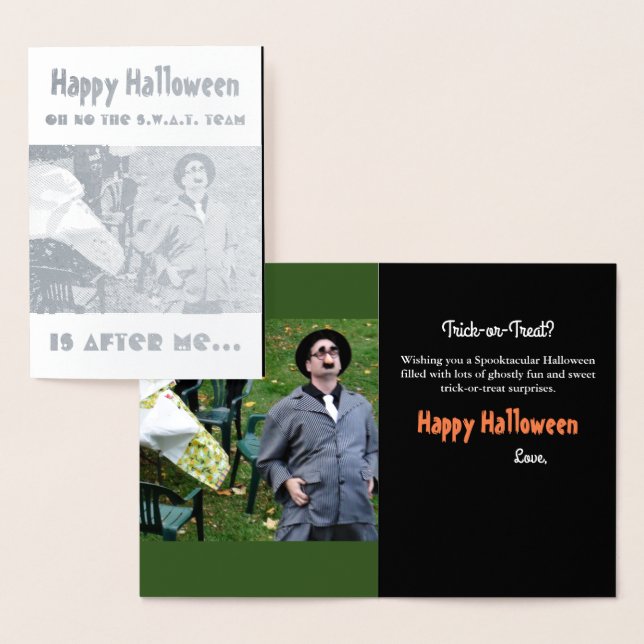 Tarjeta Con Relieve Metalizado Tarjeta de Relieve metalizado plateado Fun Big Bel (Demostración)