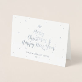Tarjeta Con Relieve Metalizado Tarjeta de Relieve metalizado Seasons Greetings Si