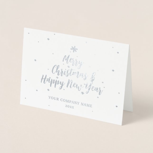 Tarjeta Con Relieve Metalizado Tarjeta de Relieve metalizado Seasons Greetings Si (Anverso)