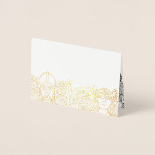 Tarjeta Con Relieve Metalizado Tarjeta de Relieve metalizado Woden & Fríge