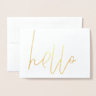 Tarjeta Con Relieve Metalizado Tarjeta de saludo de Relieve metalizado dorado