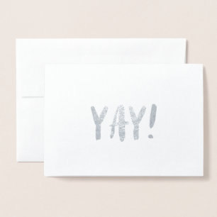 Tarjeta Con Relieve Metalizado Tarjeta de saludo de Relieve metalizado plateado d