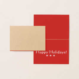 Tarjeta Con Relieve Metalizado tarjeta de saludo de vacaciones de Relieve metaliz