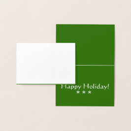 Tarjeta Con Relieve Metalizado Tarjeta de saludo para Navidades de nieve Relieve 