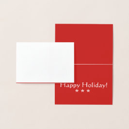 Tarjeta Con Relieve Metalizado Tarjeta de saludo para Navidades de nieve Relieve 