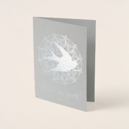 Tarjeta Con Relieve Metalizado Tarjeta de vacaciones de RELIEVE METALIZADO Mandal