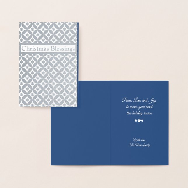 Tarjeta Con Relieve Metalizado Tarjeta de vacaciones de Relieve metalizado platea (Demostración)