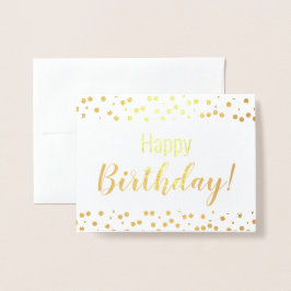 Tarjeta Con Relieve Metalizado ¡Tarjeta del Relieve metalizado - feliz